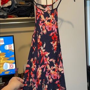 Floral halter neck tank top